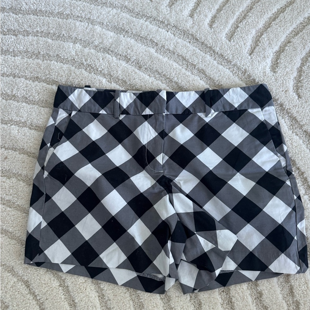 Ann Taylor Factory Black and White Bermuda Shorts